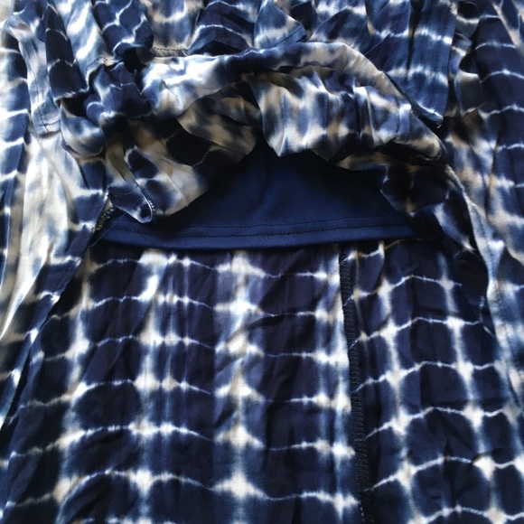 Shibori Dyed Double-Slit Maxi Skirt - Picture 7 of 9